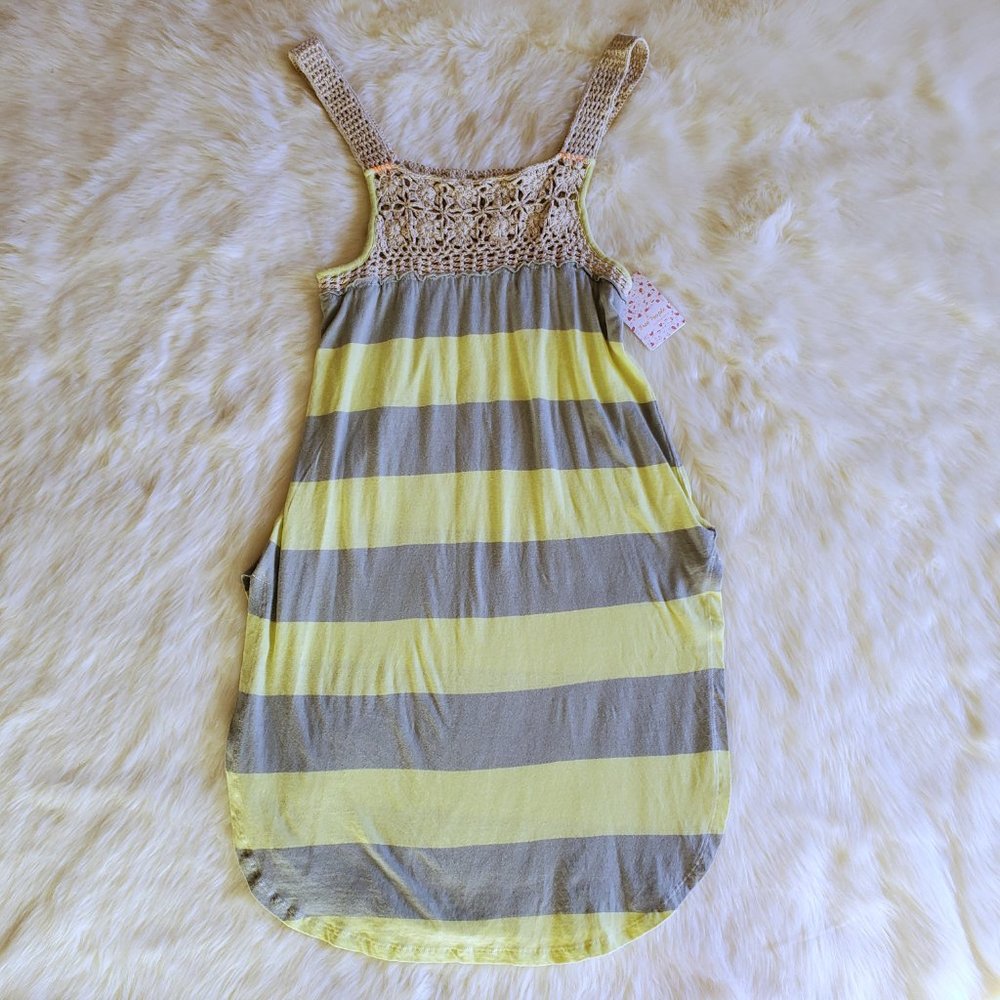 Free People Luca Crochet Stripe Tunic Tank XS NWT - Picture 6 of 15